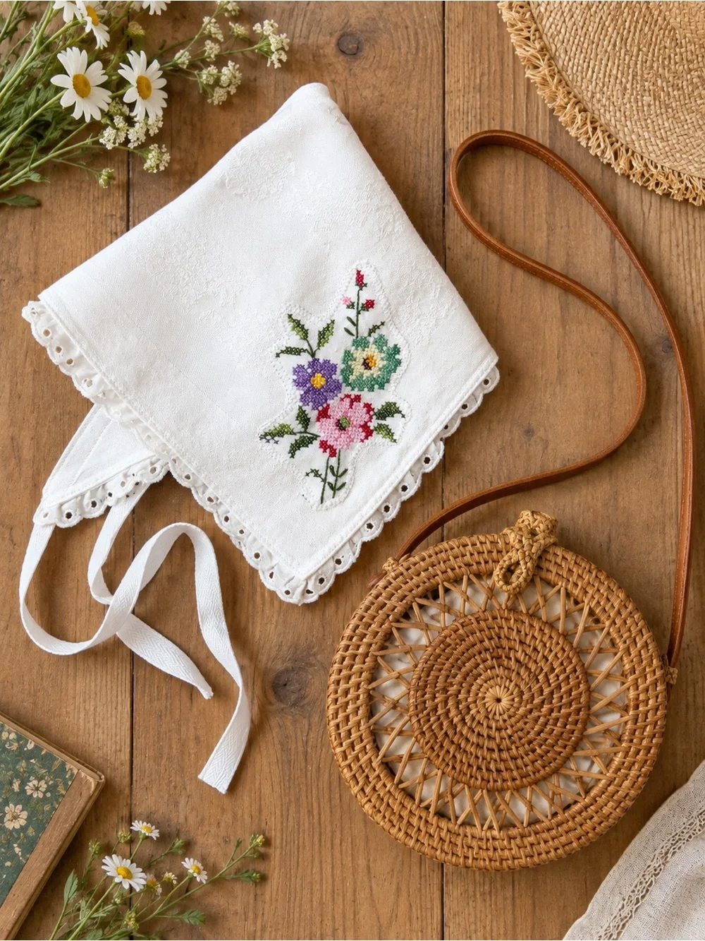 Cottagecore Bandana Hair Scarf Handmade